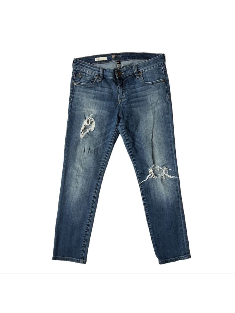KUT Catherine Boyfriend Jeans Size 4P Distressed